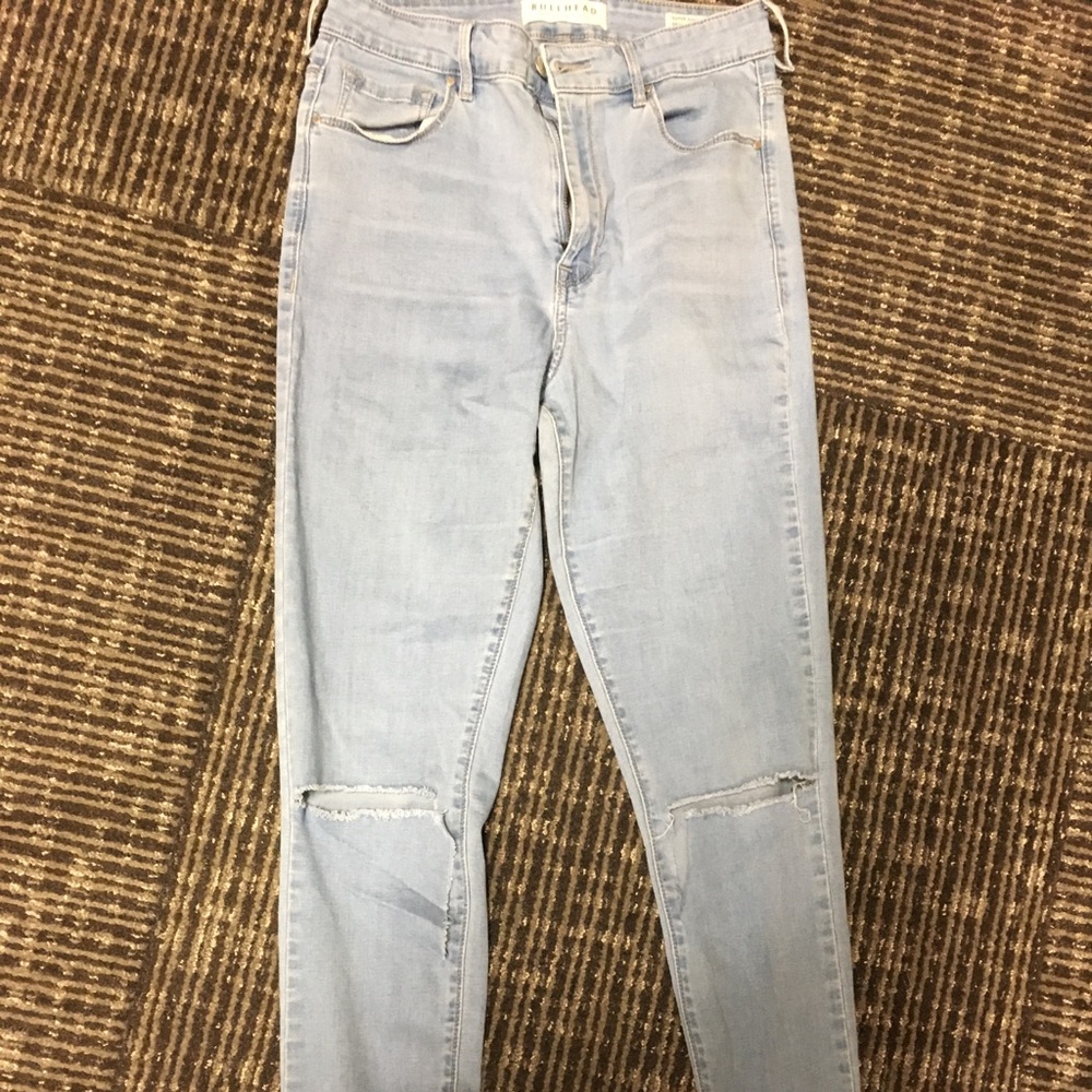 Bullhead super high rise skinny jeans longs